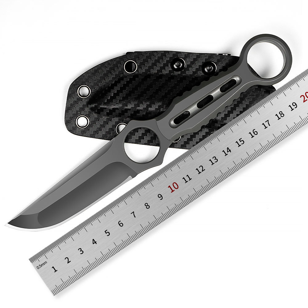 TRSKT Fajny Nóż Kieszonkowy z  – Bushcraft Knife Fixed recenzja i cena